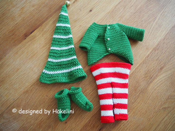 Karl der Weihnachtself – Häkelanleitung von Häkelini