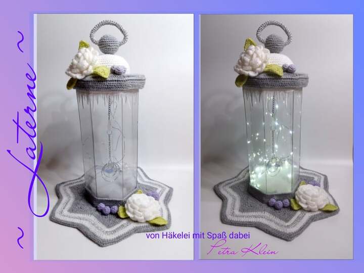 Häkelanleitung mit Bastelanteil / Laterne