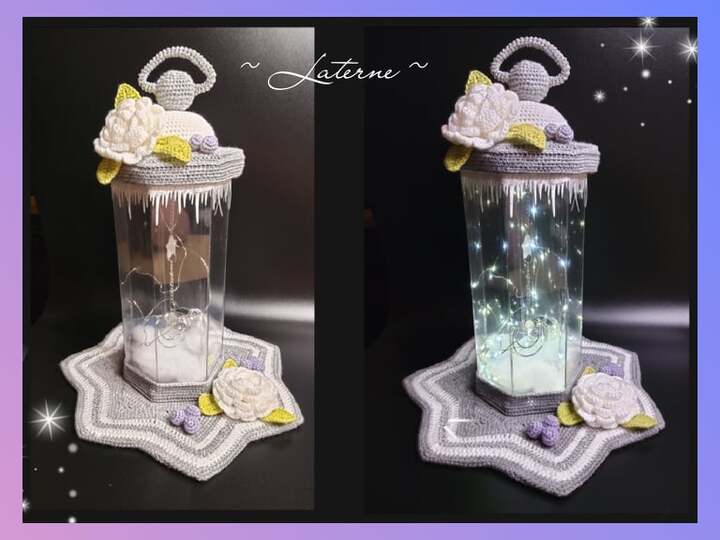 Häkelanleitung mit Bastelanteil / Laterne
