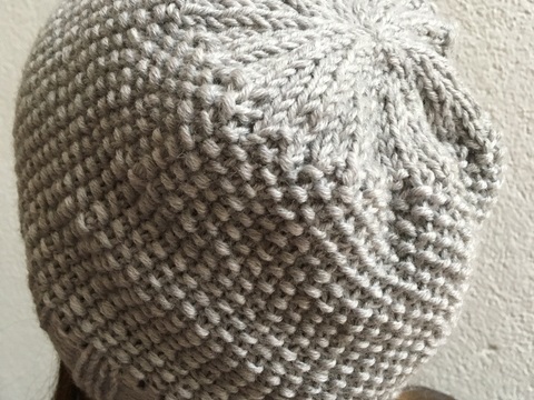 Haube Perlmuster Bingo Strickanleitung