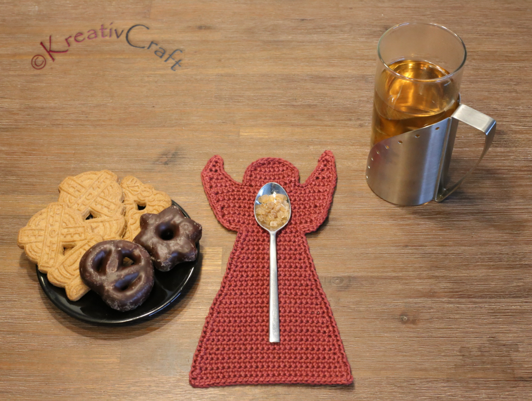 table runner with angel motif – crochet pattern – many variants possible - Image 4