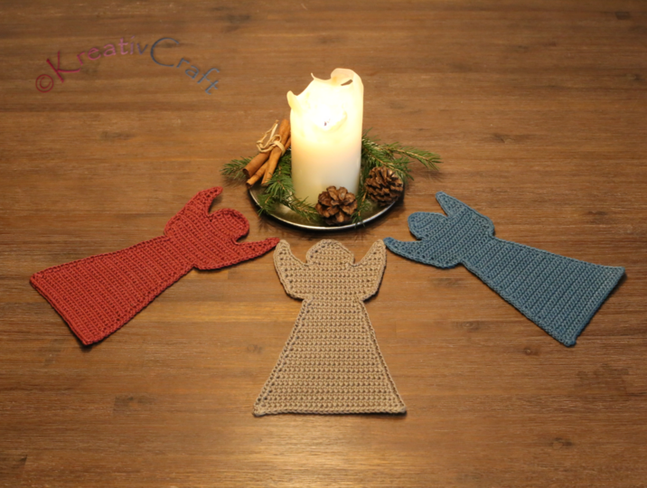 Tischband mit Engelmotiv – Häkelanleitung – viele Varianten möglich