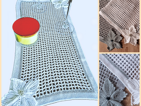 Tischläufer "Eiszauber" Häkelanleitung