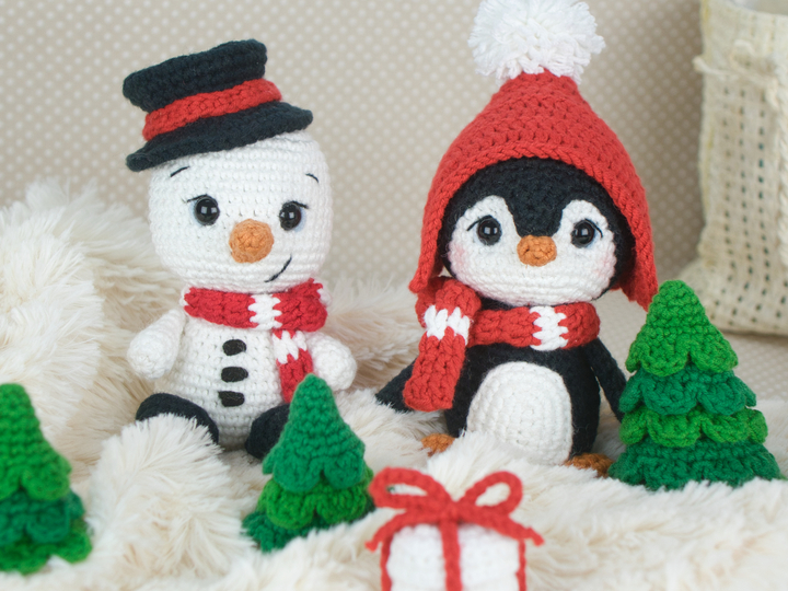 Frodo der Pinguin mit Schal und Mütze - PDF Anleitung