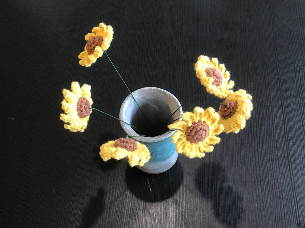 Sonnenblume häkeln - Bild 3