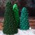 Decorative leafy Christmas trees - Crochet Pattern