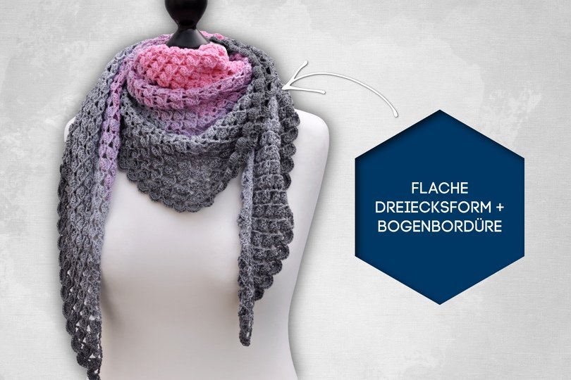 Flaches Dreieckstuch Mailand