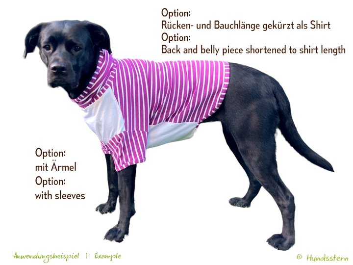 GLENNAN Hundepullover, Gr. XS–XXL, Anleitung+Schnitt