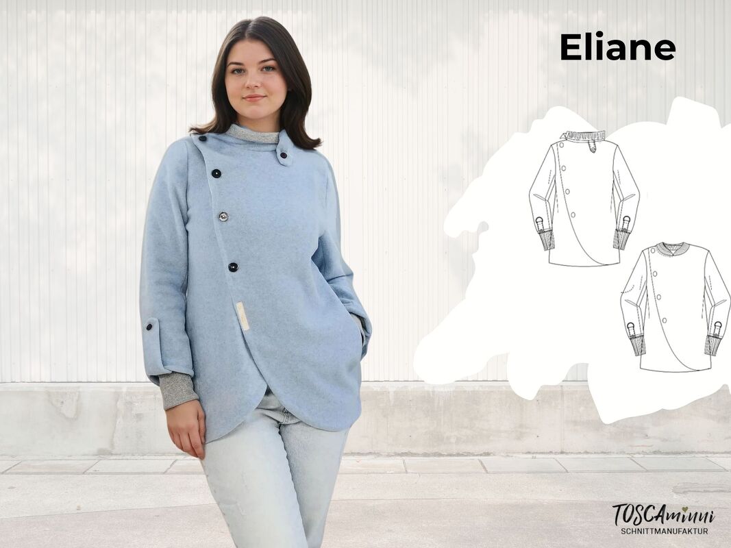 Jacket Eliane Gr. 34-54 Pattern &amp; Sewing-Instruction