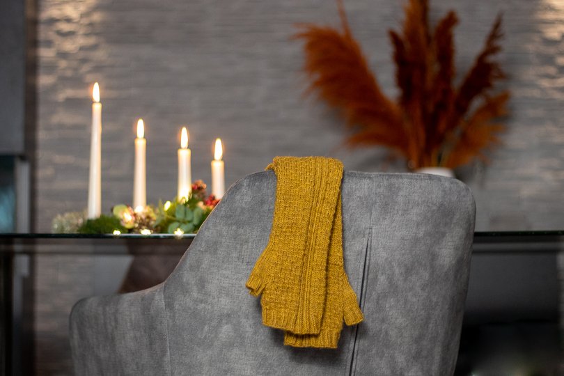 Plan B Strickanleitung für kuschelig warme Stulpen.