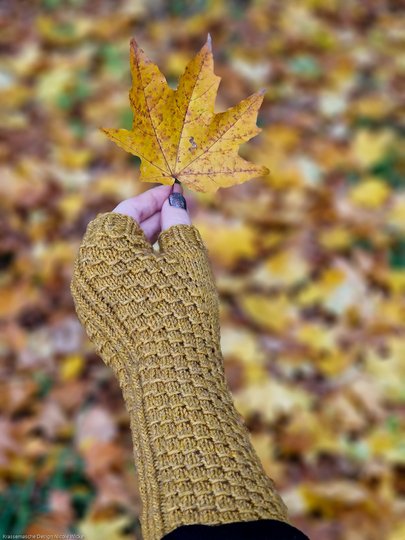 Plan B Strickanleitung für kuschelig warme Stulpen.