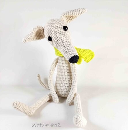 Whippet Crochet Pattern Greyhound Crochet Pattern Amigurumi Dog Pattern