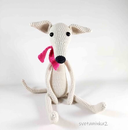 Whippet Crochet Pattern Greyhound Crochet Pattern Amigurumi Dog Pattern