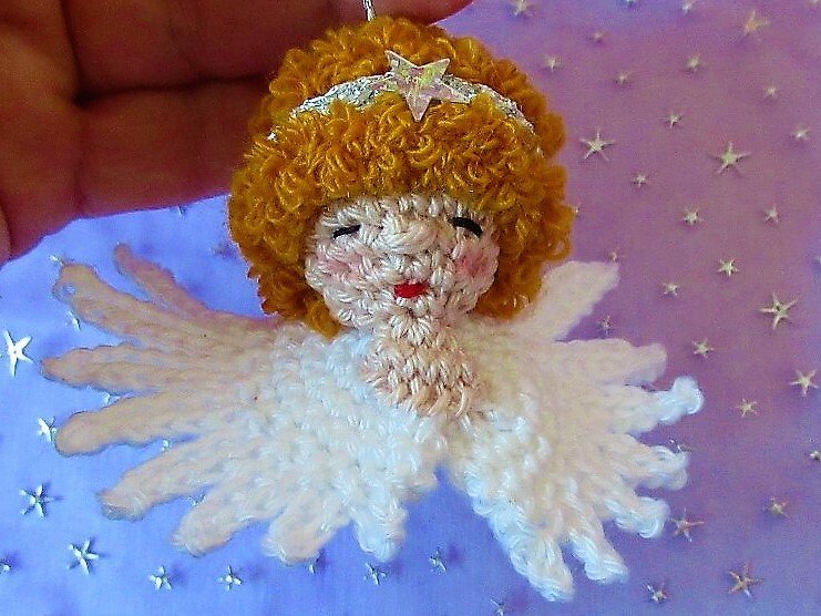 Häkelanleitung Engelchen-Geschenkanhänger (Putto)