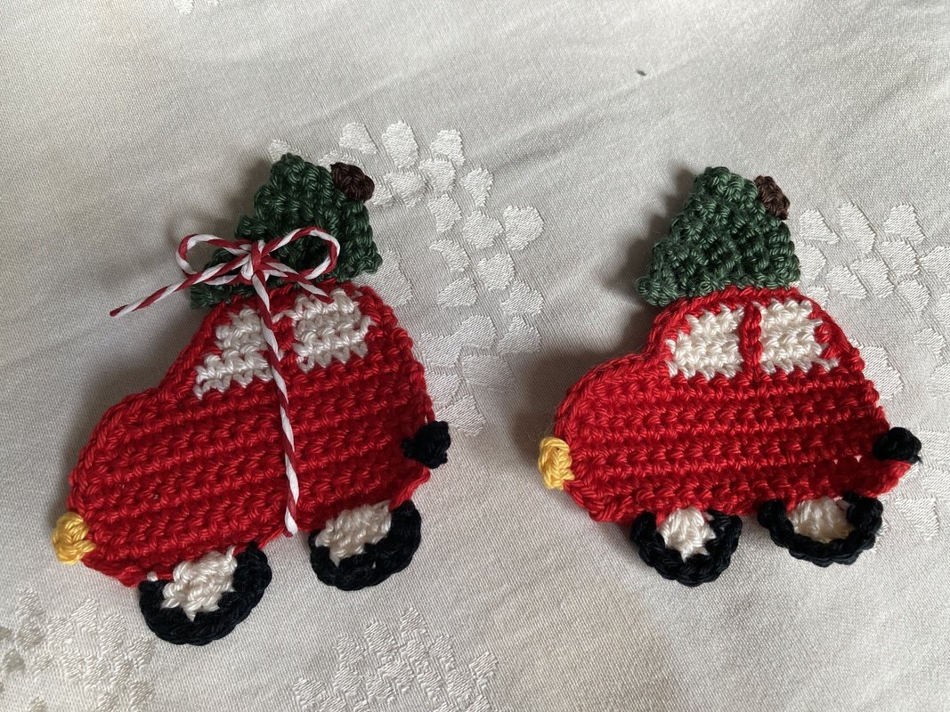 Applikation Weihnachtsauto Christmas Car Weihnachten häkeln - Bild 11