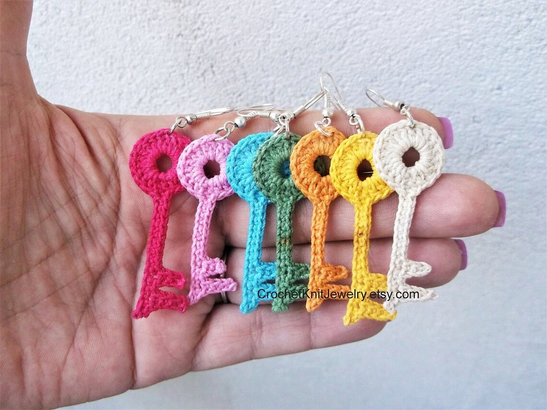 Key earrings - Image 2