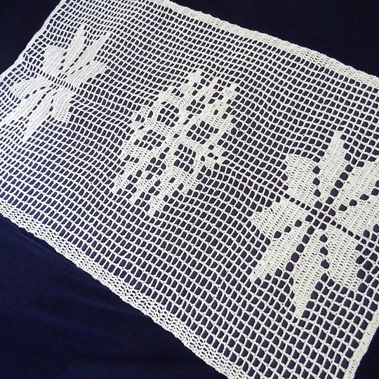 Tischläufer Schneeflocke häkeln