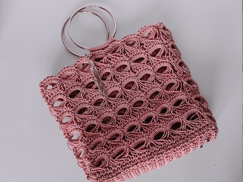Crochet mesh bag pattern PDF and video tutorial