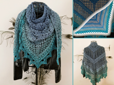 Häkelanleitung Dreieckstuch "Philomele"