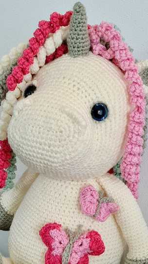 Häkelanleitung Flauschi das Einhorn