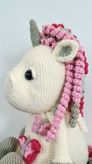 Häkelanleitung Flauschi das Einhorn