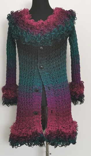 Kuscheljacke/Weste/Mantel Wahewi, Häkelanleitung