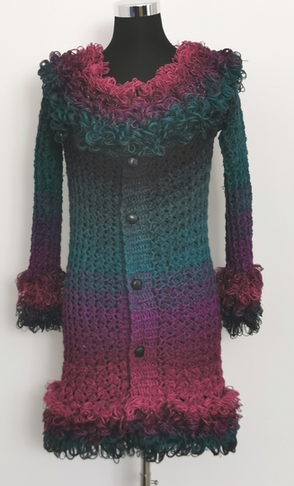 Kuscheljacke/Weste/Mantel Wahewi, Häkelanleitung