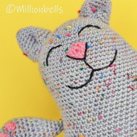 Playful Kitten Amigurumi Crochet Pattern Cat Plush Toy Sweet Cute