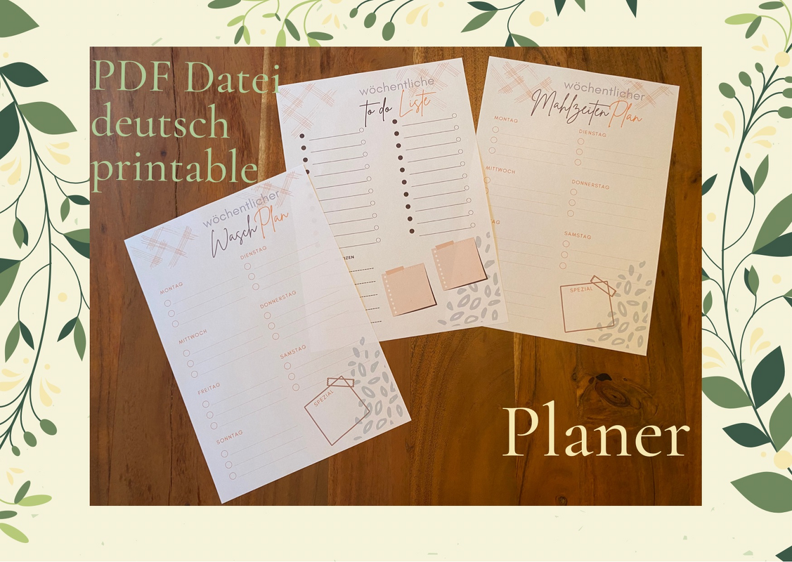 Three printable Themeplanner