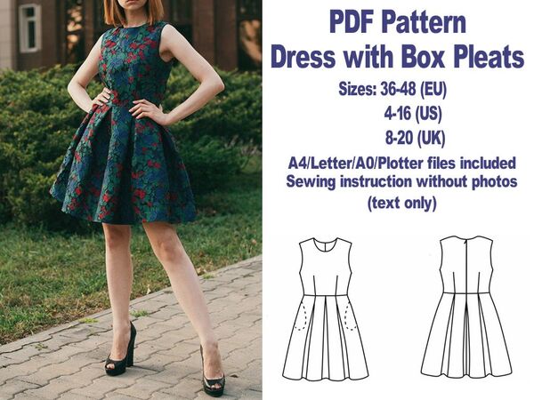 Princess seamed dress and top pdf sewing pattern by Love Notions.