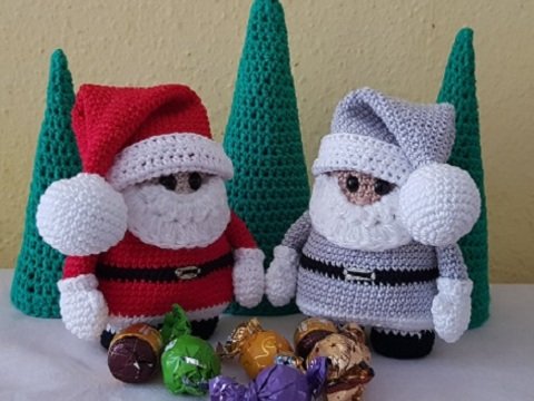 Häkelanleitung Weihnachtsdeko zum Befüllen - Santa Claus