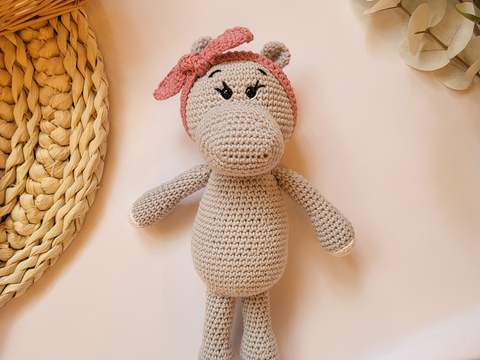 Häkelanleitung Nele - das Nilpferd