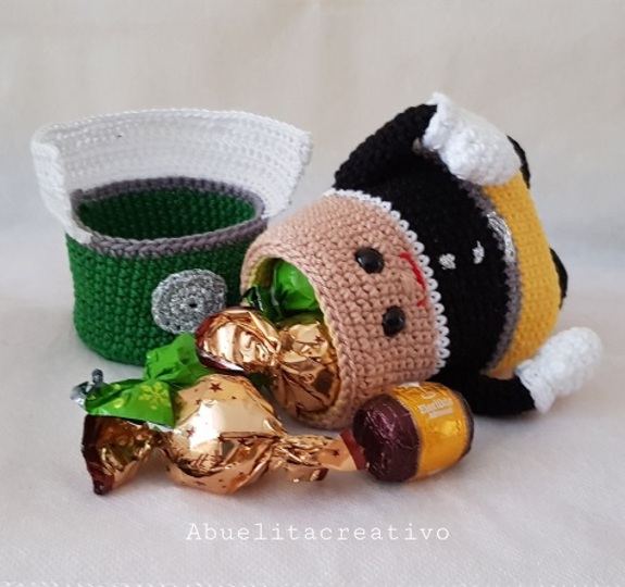 Häkelanleitung Weihnachtsdeko zum Befüllen - Kleiner Bergmann