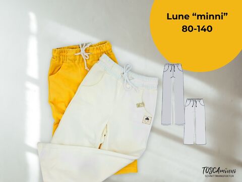 Kinderhose Lune "mini" Gr. 80-140 Schnittmuster & Nähanleitung