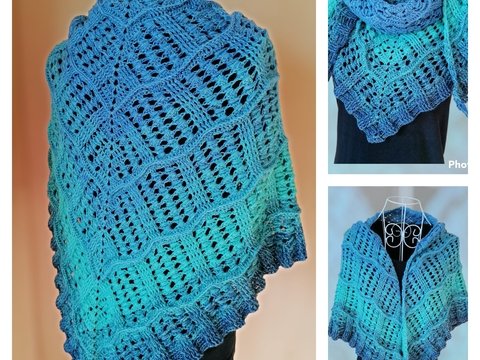 Dreieckstuch „Isberga BE – Häkelanleitung