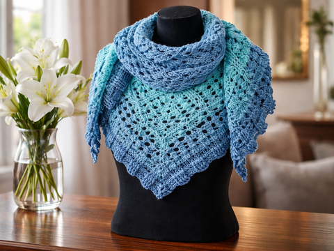 Dreieckstuch „Isberga BE – Häkelanleitung