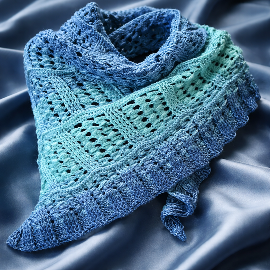 Triangular scarf „Isberga BE“ – Crochet Pattern