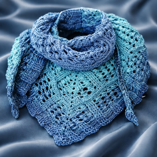 Triangular scarf „Isberga BE“ – Crochet Pattern