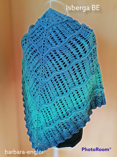 Triangular scarf „Isberga BE“ – Crochet Pattern