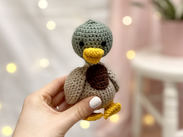 Häkelanleitung Ente "Simon" | Amigurumi Stockente