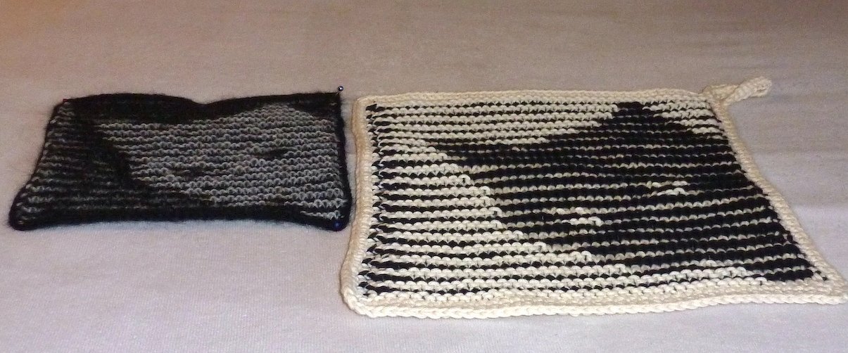 Katzen-Lappen - Tierische Lappen mit Schattenstrickmotiven - Bild 4