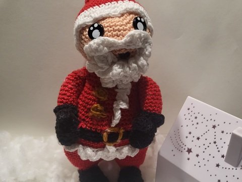 Weihnachtsmann Häkelanleitung