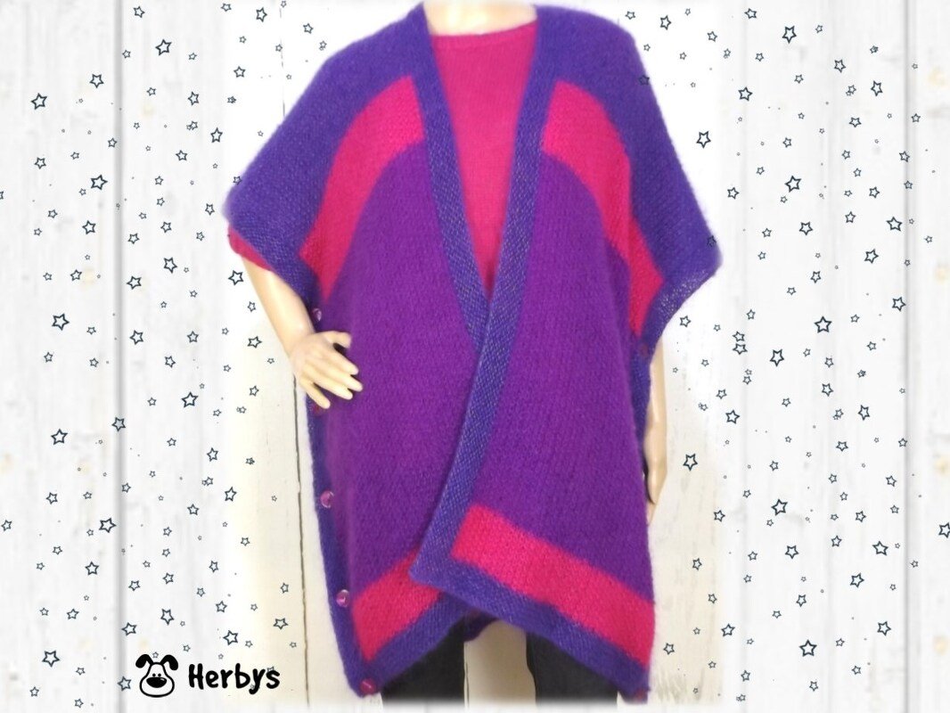 Strickanleitung Poncho "Fashionista"