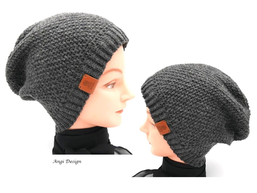 Häkelanleitung für eine moderne Beanie-Mütze