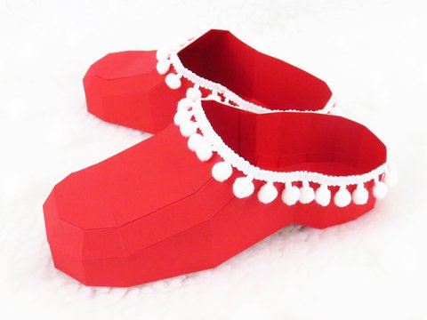 Geschenkverpackung – Nikolausclog – Bastelvorlagen und Anleitung