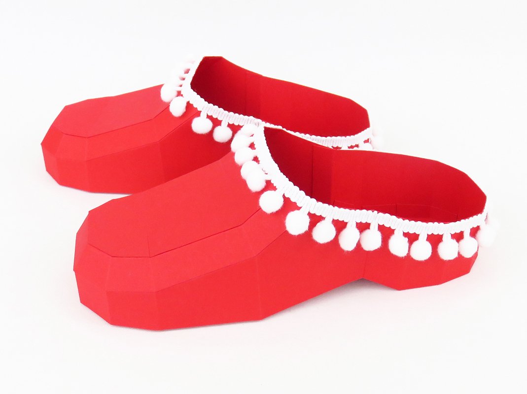 Geschenkverpackung – Nikolausclog – Bastelvorlagen und Anleitung