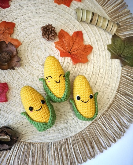 Crochet cute corn amigurumi