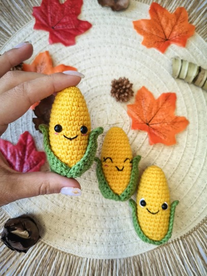 Crochet cute corn amigurumi