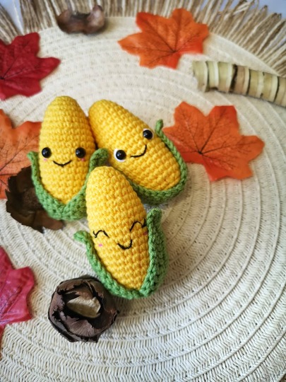 Crochet cute corn amigurumi