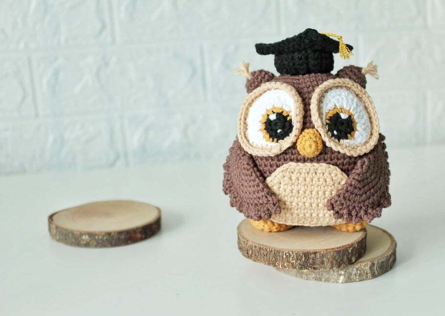 Crochet graduation owl